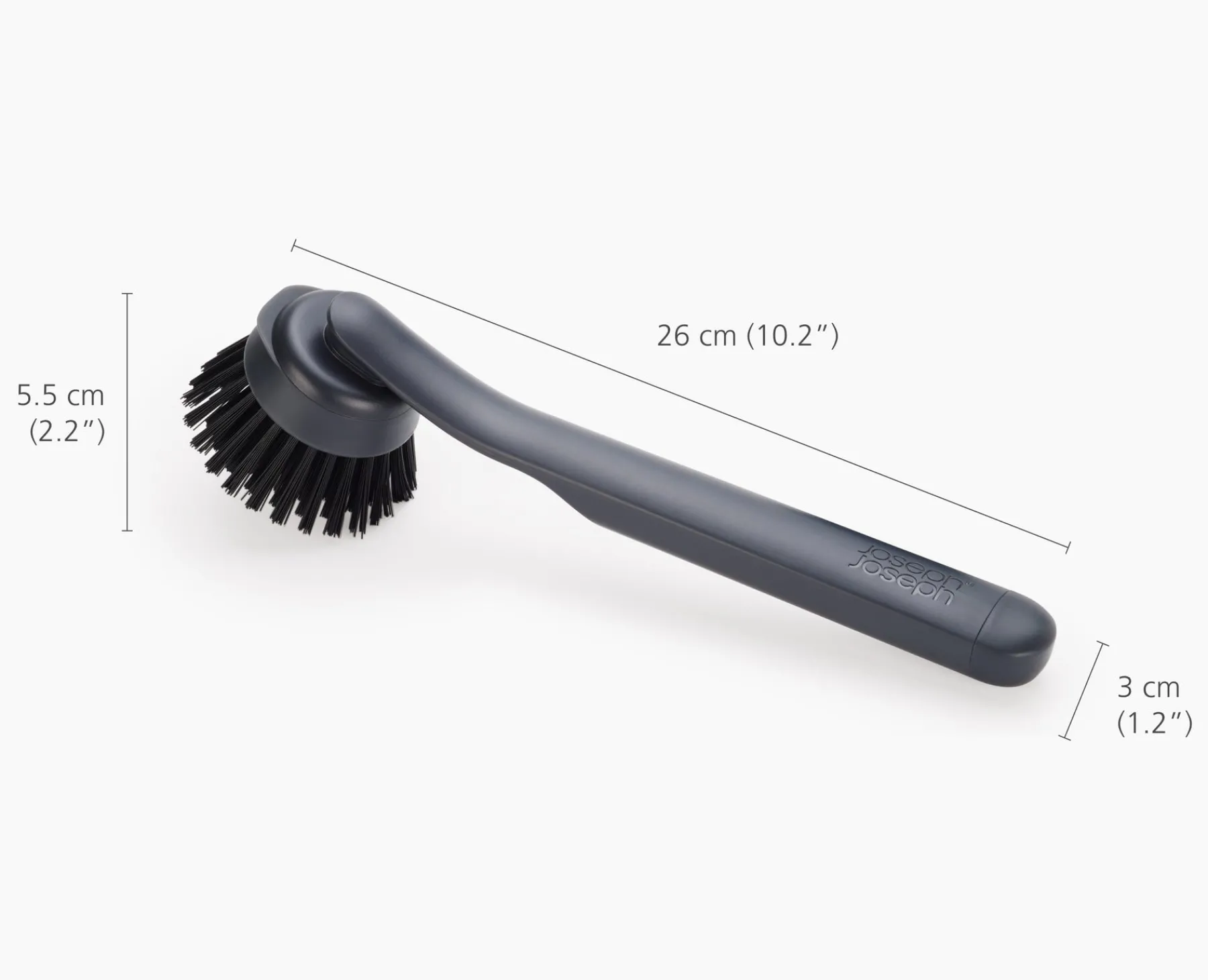Dish Brushes & Scrubbers-Joseph Joseph SinkTech™ Dish Brush with Replacement Head Gray