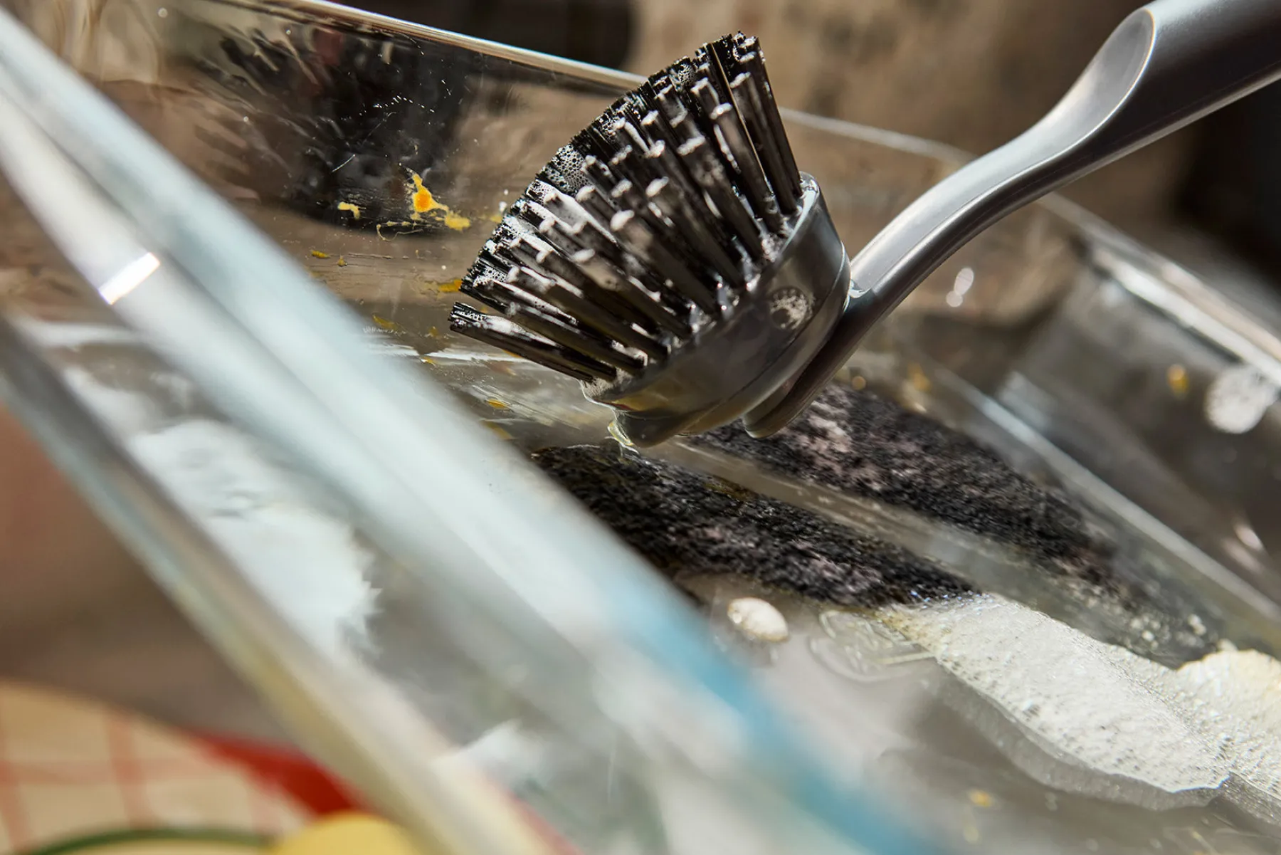 Dish Brushes & Scrubbers-Joseph Joseph SinkTech™ 2-Piece Dish Brush Heads Gray