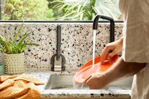 Dish Brushes & Scrubbers-Joseph Joseph SinkTech™ 2-Piece Scourer Heads Gray