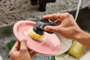 Dish Brushes & Scrubbers-Joseph Joseph SinkTech™ 2-Piece Sponge Heads Yellow
