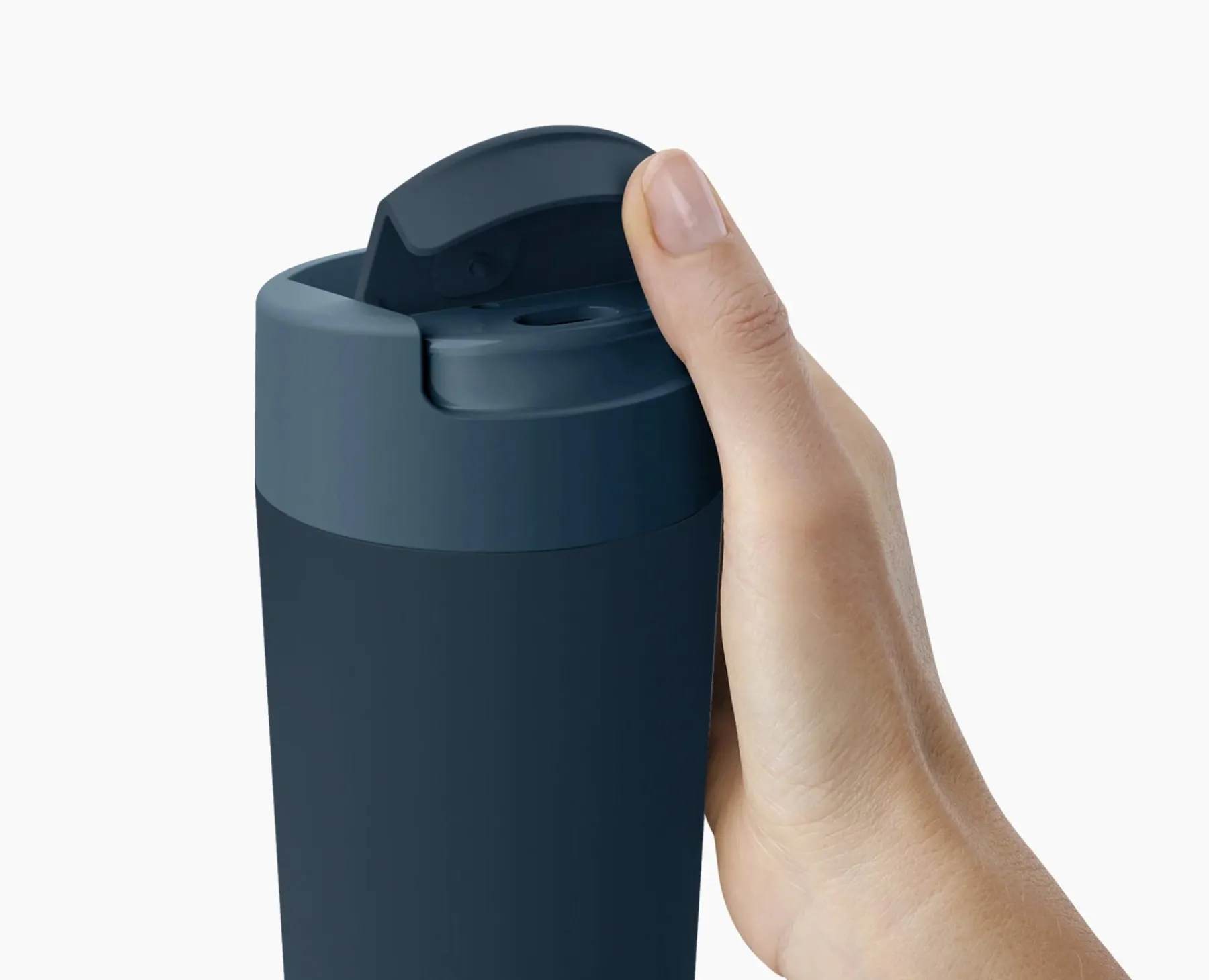 Lunch Boxes & Containers-Joseph Joseph Sipp™ Travel Mug Large with Hygienic Lid 454ml Blue