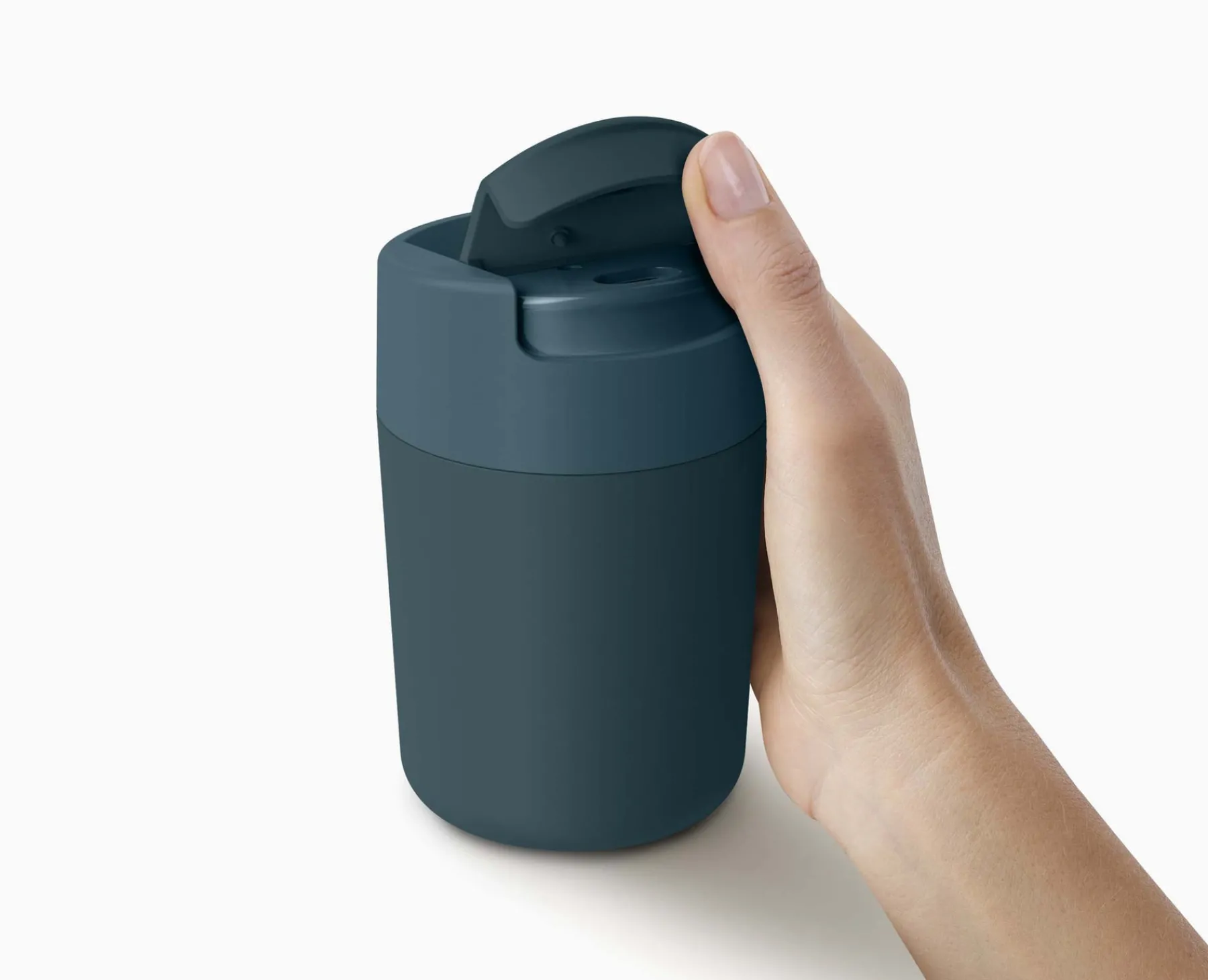 Lunch Boxes & Containers-Joseph Joseph Sipp™ Travel Mug with Hygienic Lid 340ml Blue