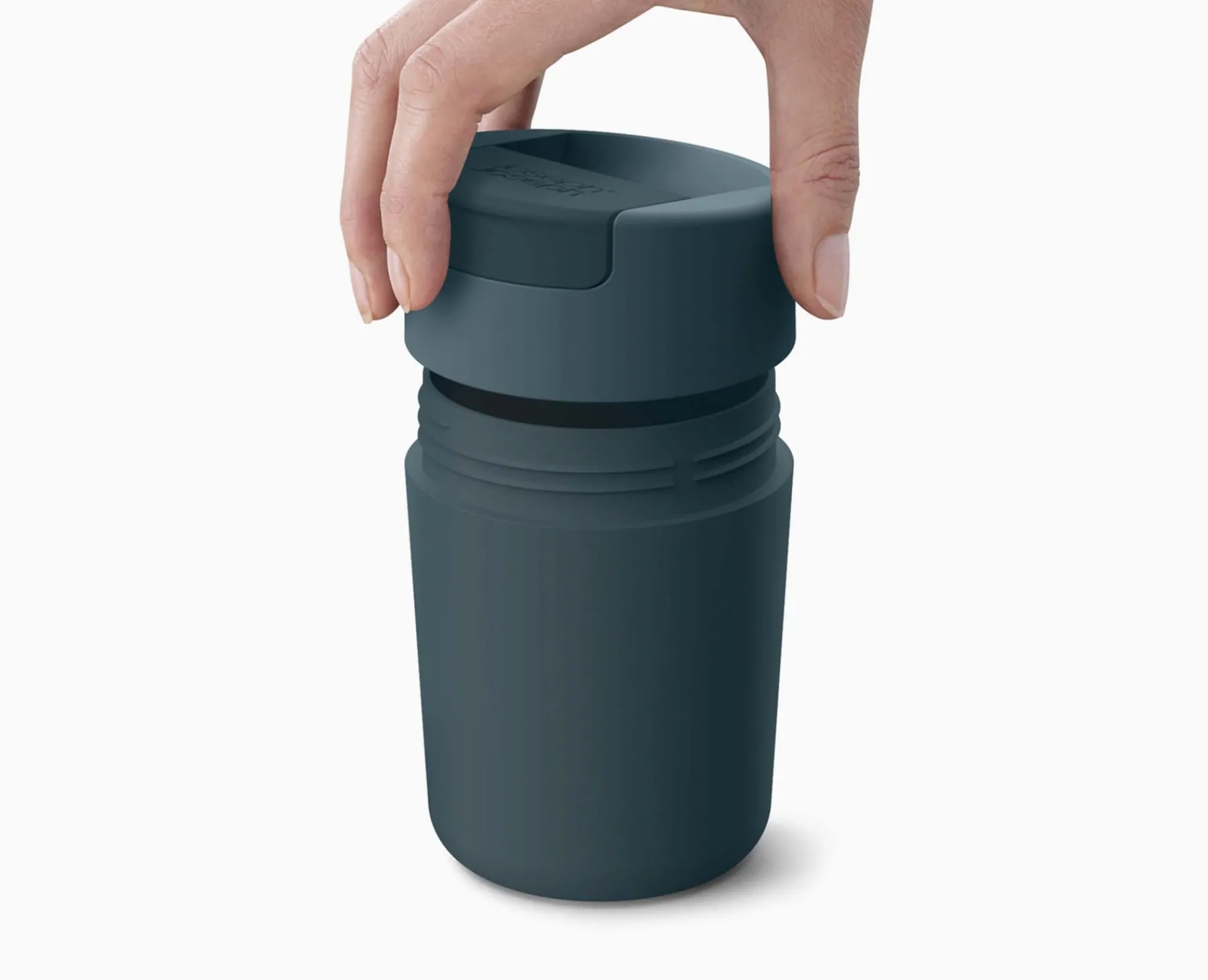 Lunch Boxes & Containers-Joseph Joseph Sipp™ Travel Mug with Hygienic Lid 340ml Blue