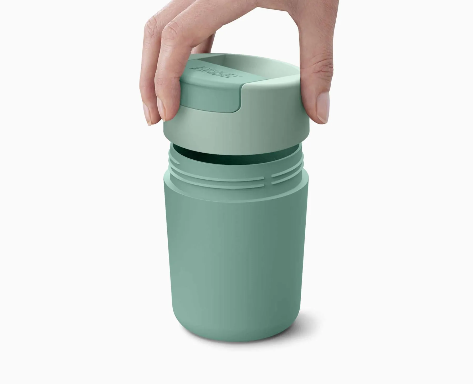 Lunch Boxes & Containers-Joseph Joseph Sipp™ Travel Mug with Hygienic Lid 340ml Green