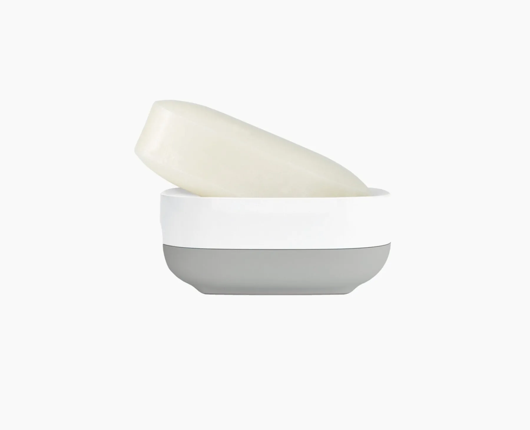 Soap Dishes & Dispensers-Joseph Joseph Slim™ Compact Soap Dish Light gray