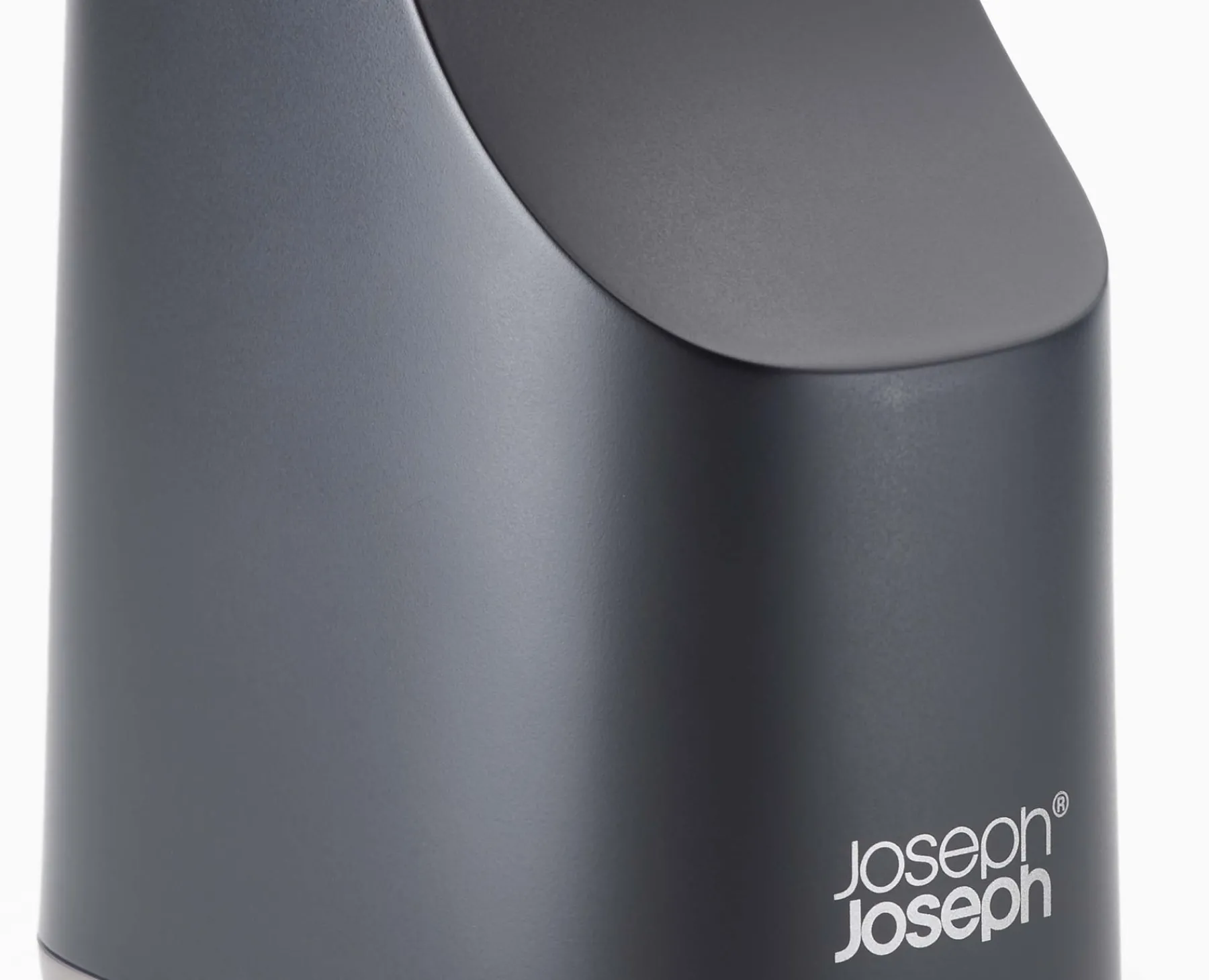 Soap Dishes & Dispensers-Joseph Joseph Slim™ Compact Matt Soap Dispenser Black
