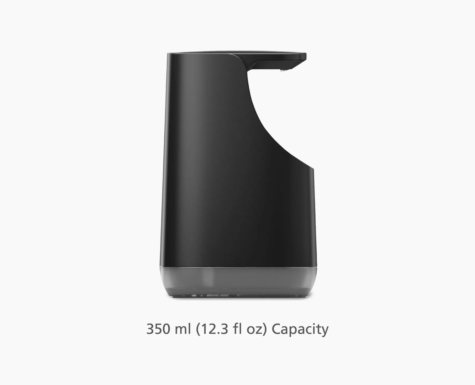 Soap Dishes & Dispensers-Joseph Joseph Slim™ Compact Matt Soap Dispenser Black