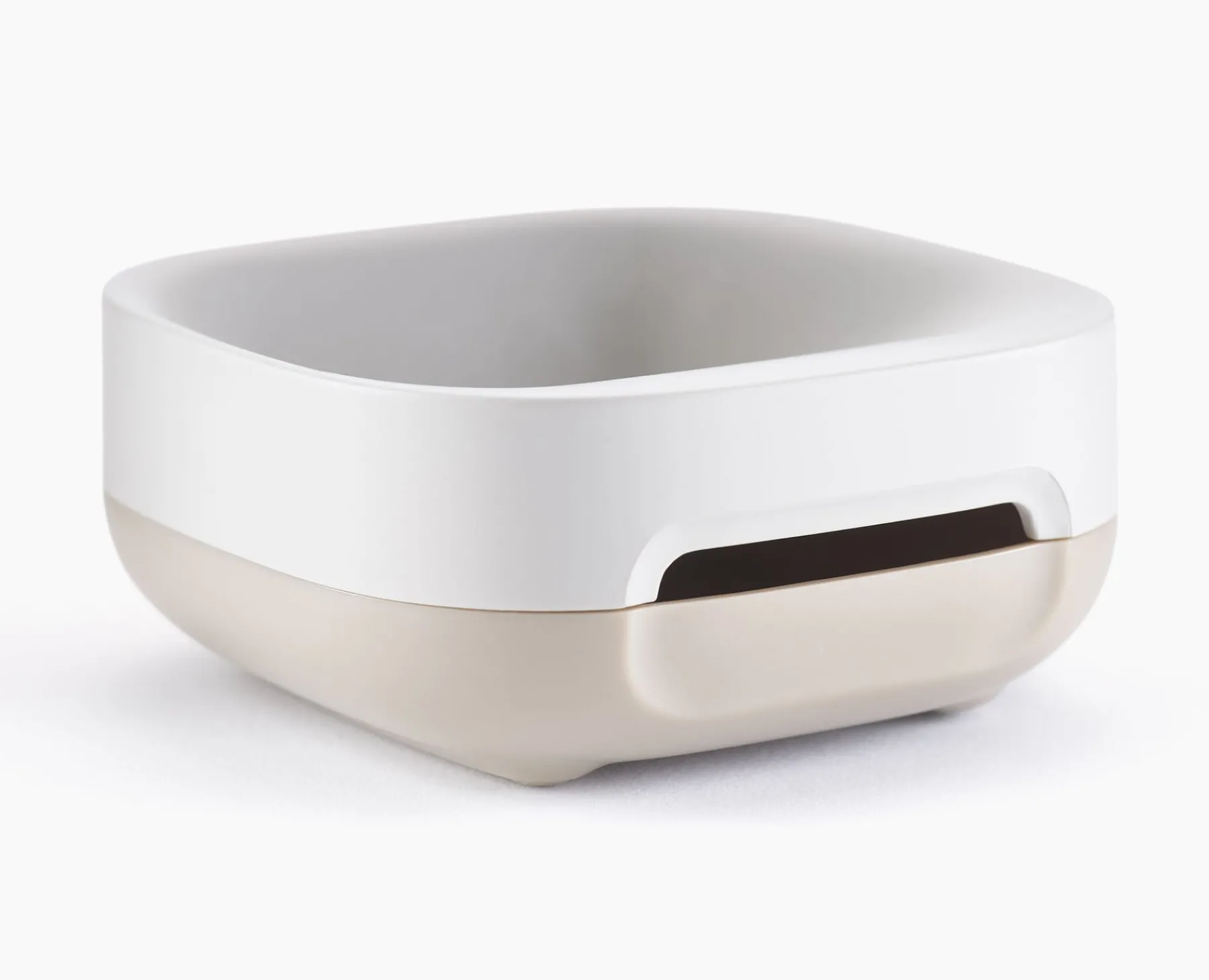 Soap Dishes & Dispensers-Joseph Joseph Slim™ Compact Matt Soap Dish Ecru