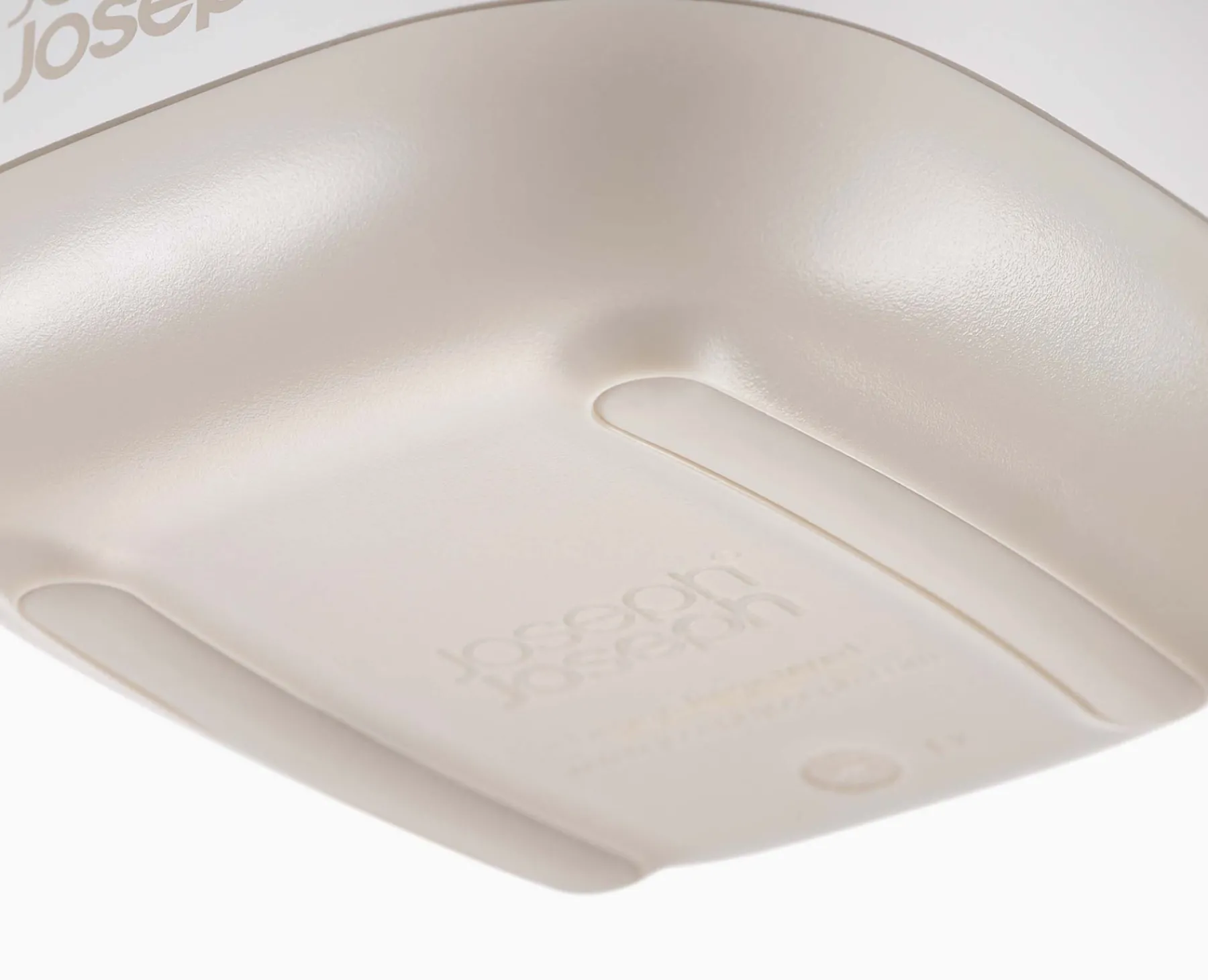 Soap Dishes & Dispensers-Joseph Joseph Slim™ Compact Matt Soap Dish Ecru