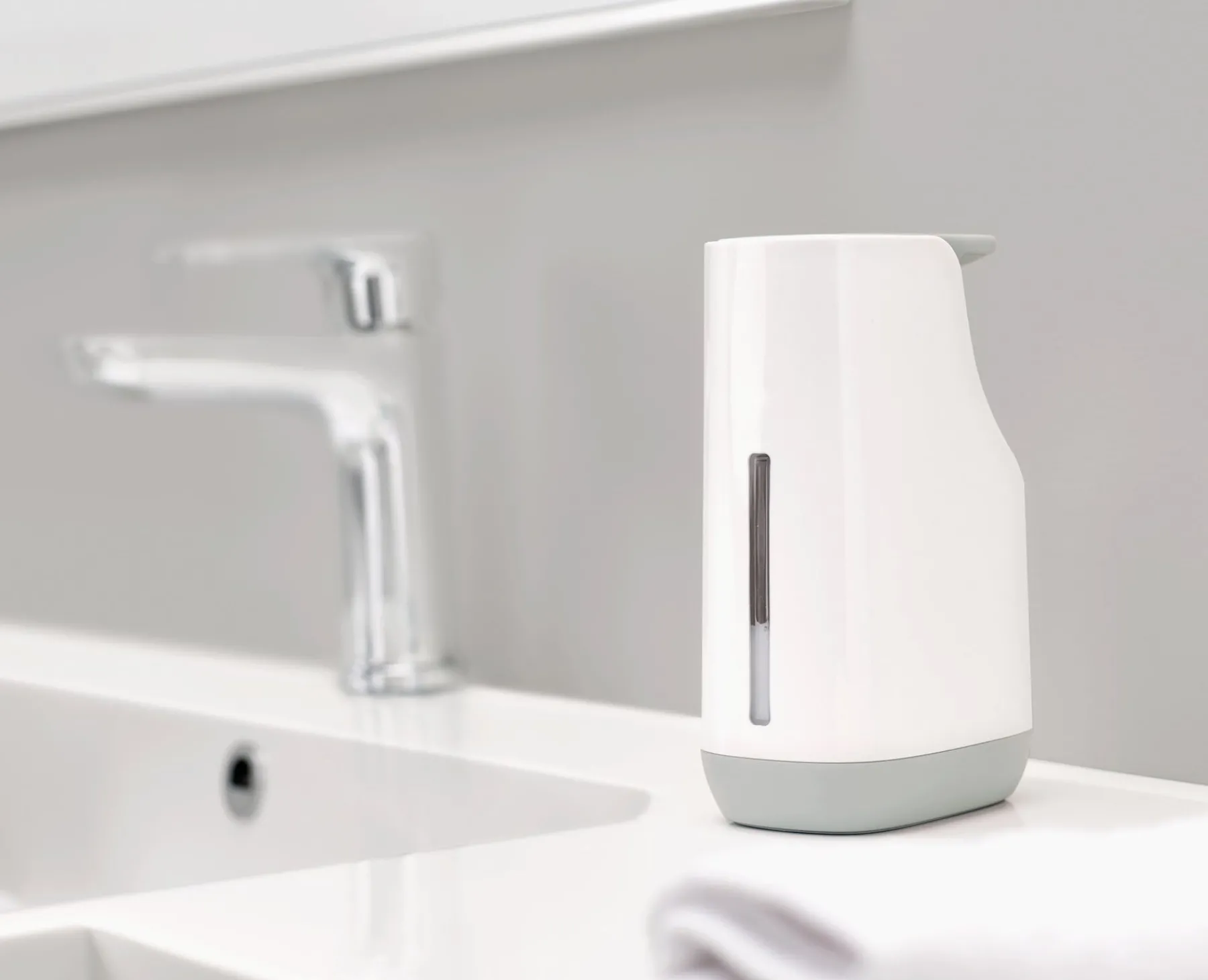 Soap Dishes & Dispensers-Joseph Joseph Slim™ Soap Pump Light gray