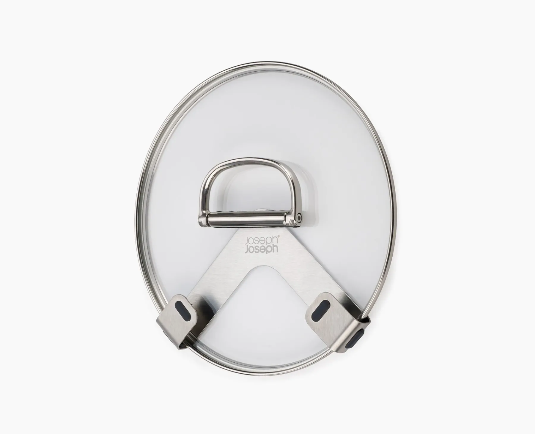 Pantry Organization-Joseph Joseph Space Pack of 2 Pot Lid Holders Stainless-Steel