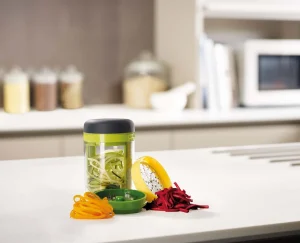 Kitchen Utensils & Gadgets-Joseph Joseph Spiro™ Hand-held Spiralizer Green