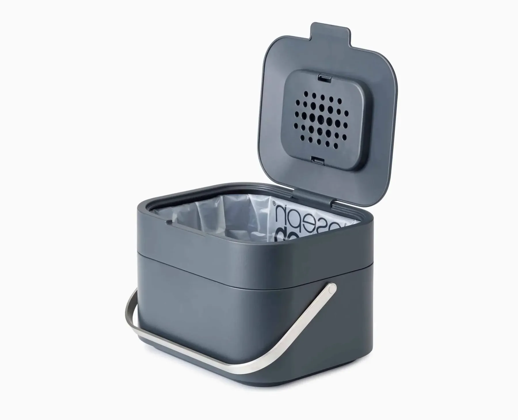 Food Waste Caddies-Joseph Joseph Stack 4L Food Waste Caddy Gray