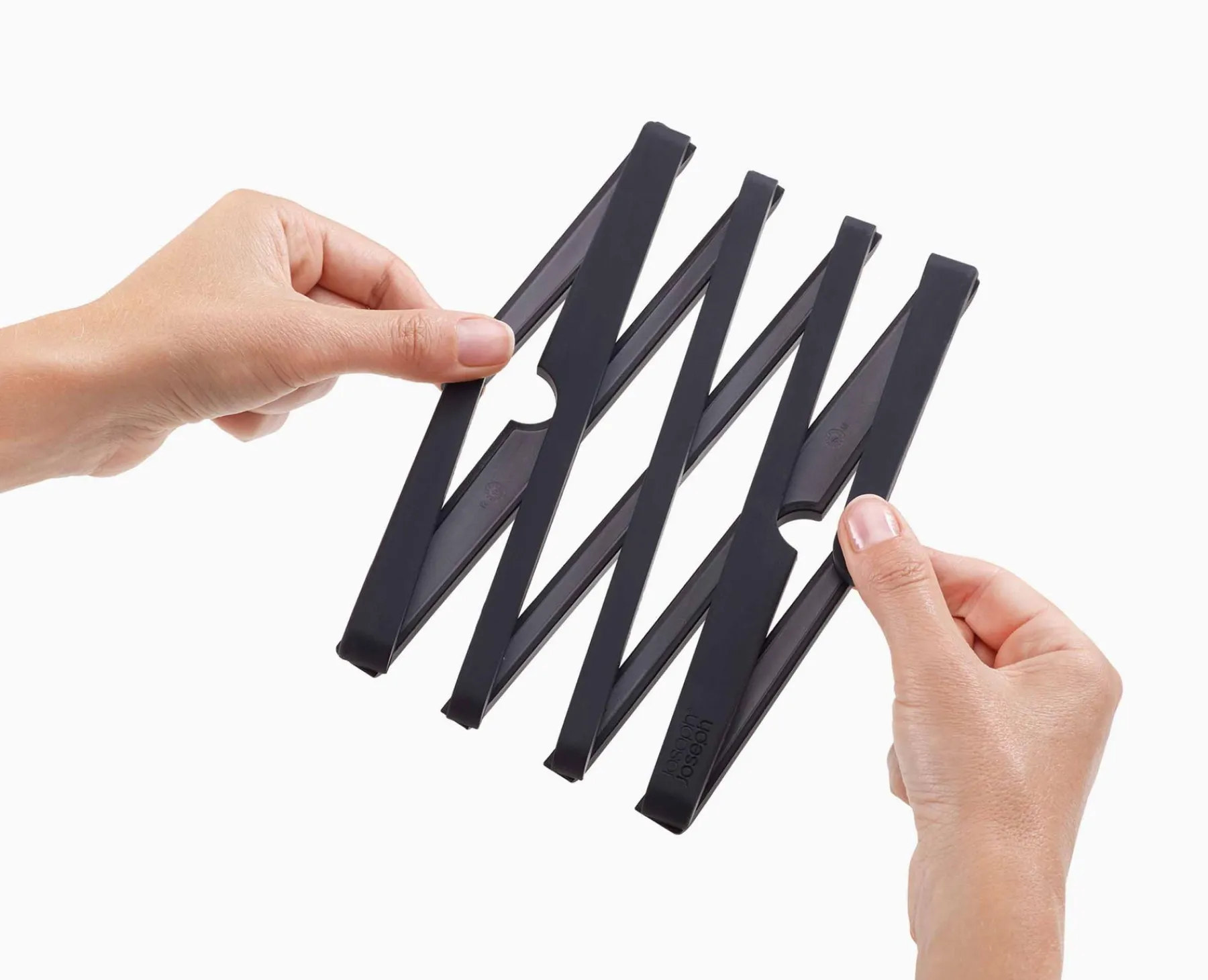 Kitchen Utensils & Gadgets-Joseph Joseph Stretch™ Expandable Trivet Black