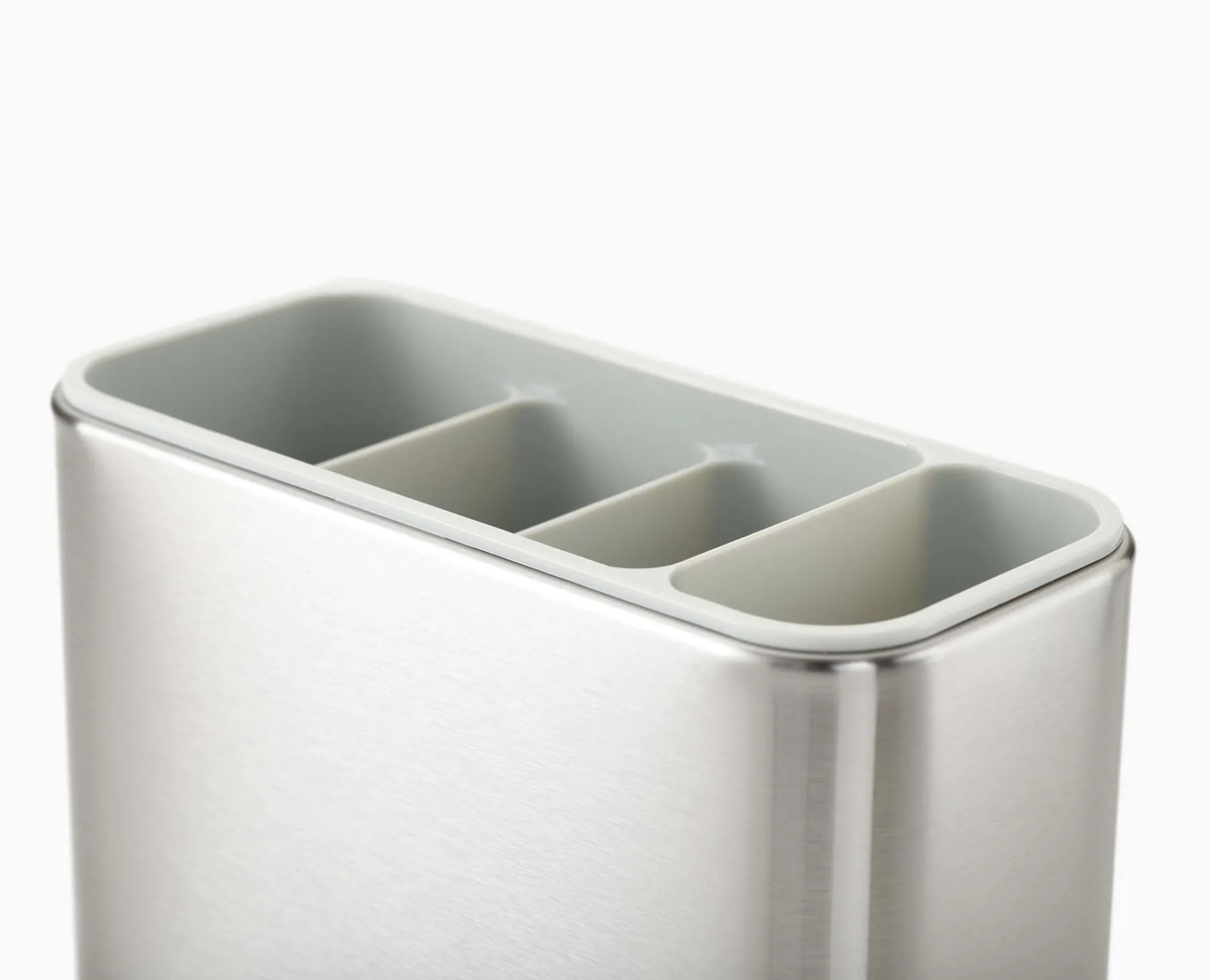 Dish Racks & Drainers-Joseph Joseph Surface™ Stainless-steel Cutlery Drainer Stone