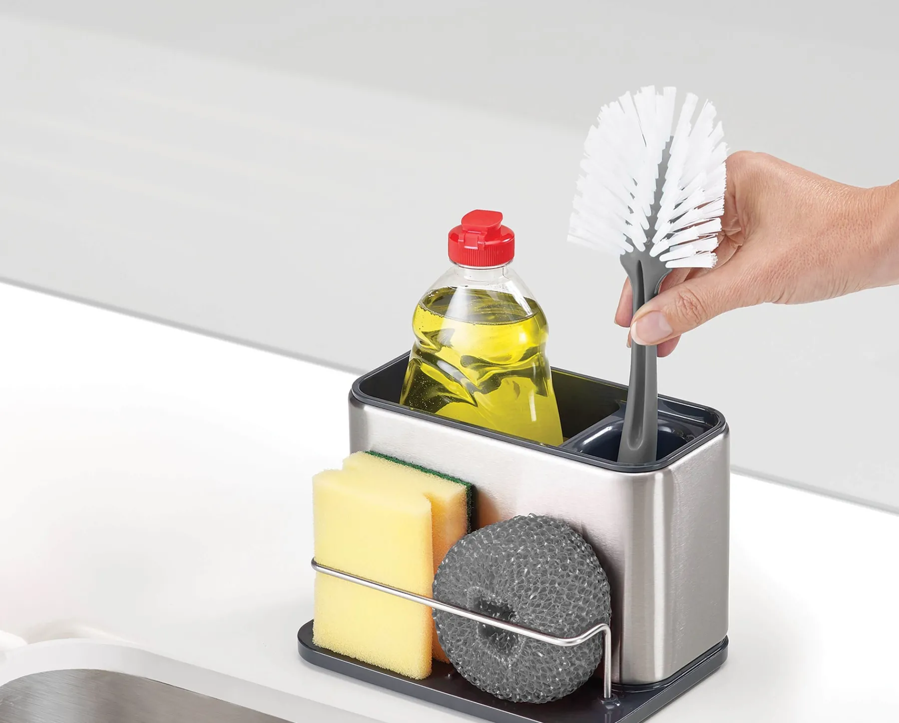 Sink Caddies & Accessories-Joseph Joseph Surface™ Large Sink Tidy Stainless-steel