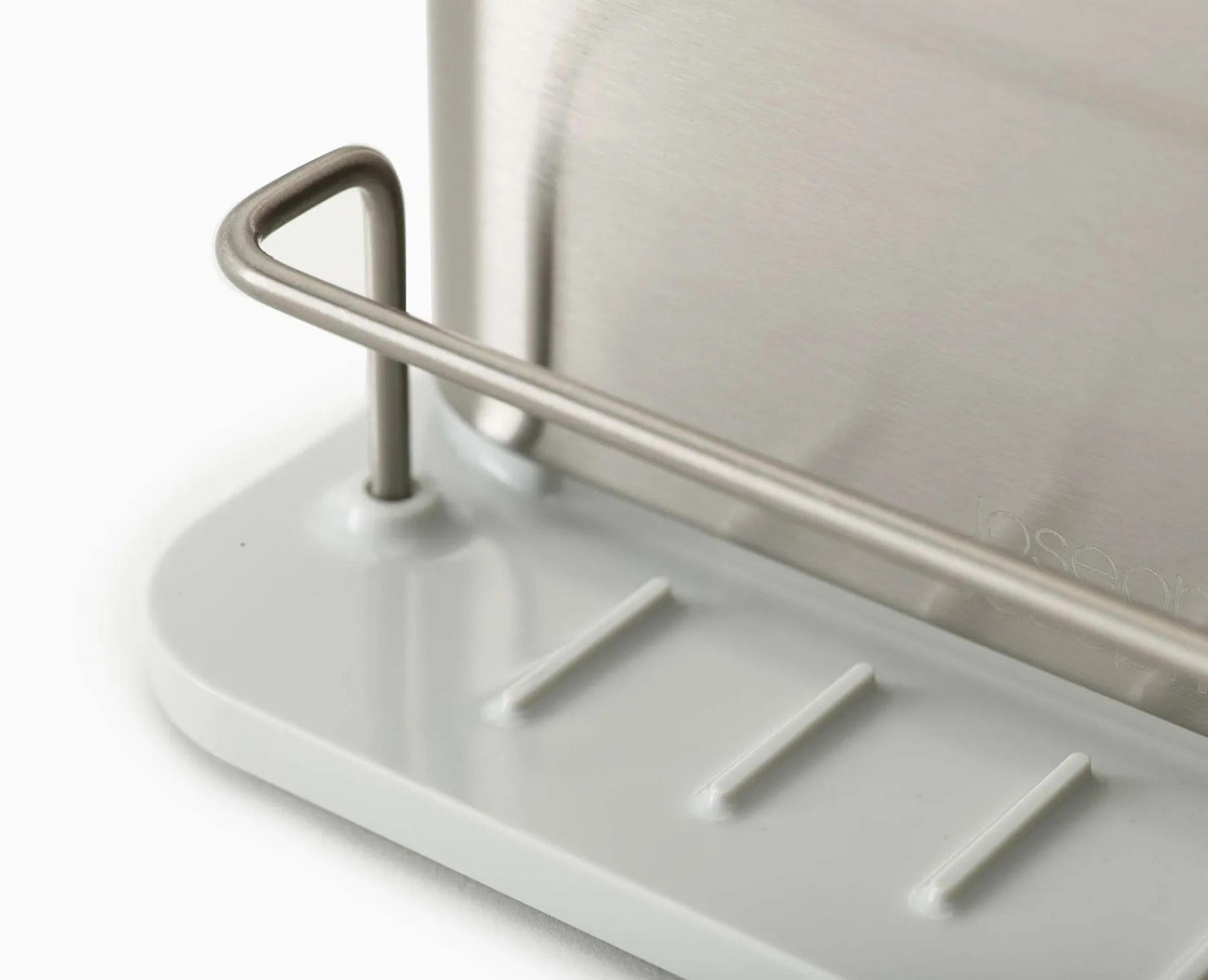 Sink Caddies & Accessories-Joseph Joseph Surface™ Stainless-steel Sink Caddy Stone