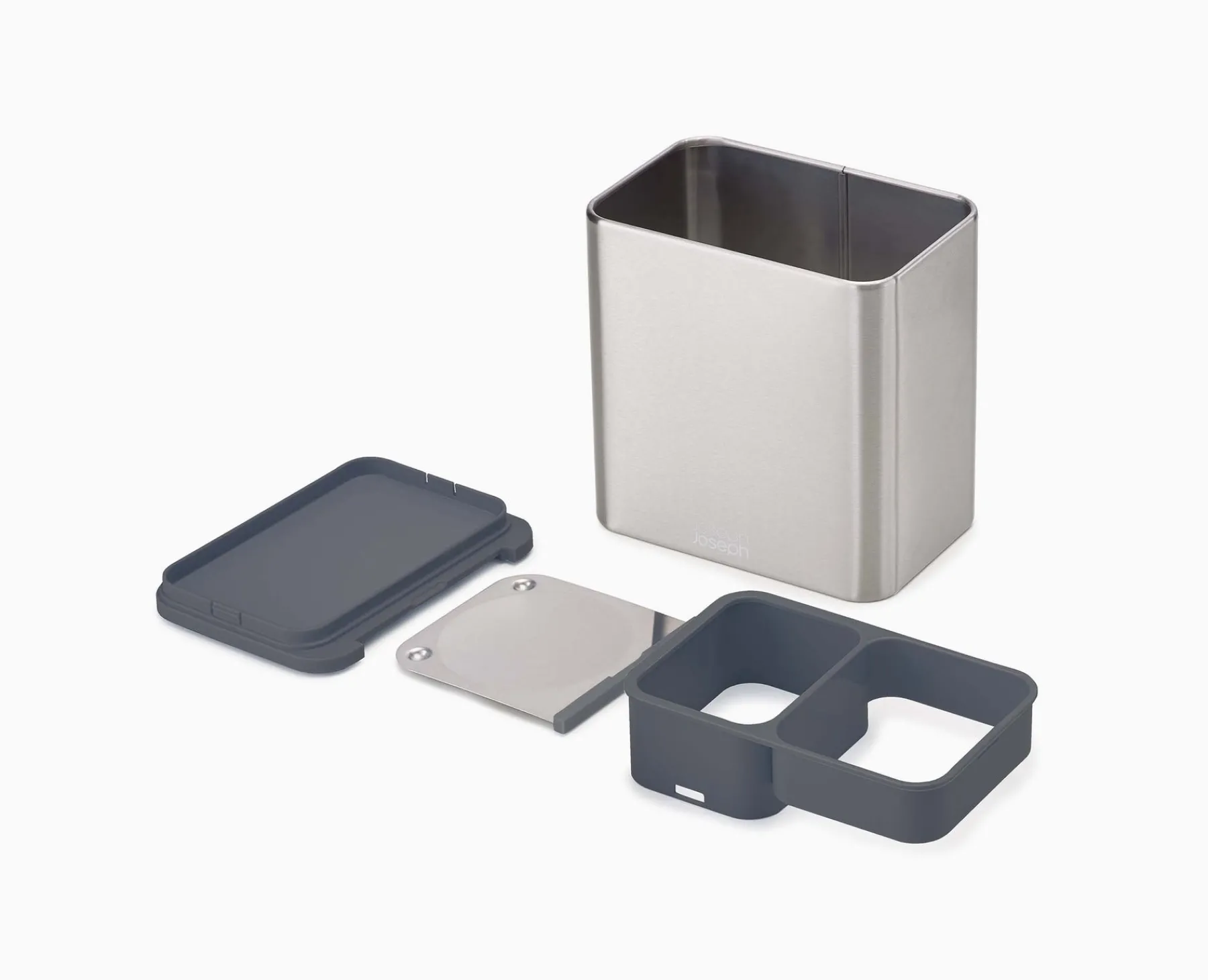 Kitchen Countertop Organizers-Joseph Joseph Surface™ Utensil Pot Stainless-steel