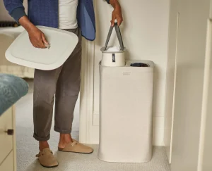 Laundry Baskets-Joseph Joseph Tota 60L Laundry Separation Basket Ecru