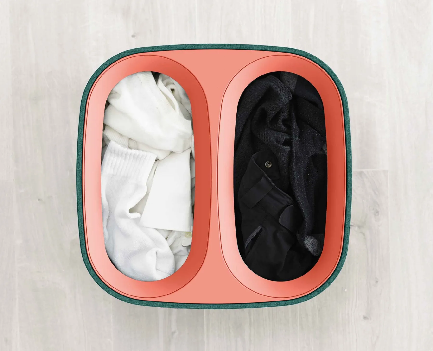 Laundry Baskets-Joseph Joseph Tota Pop 60L Laundry Separation Basket Green