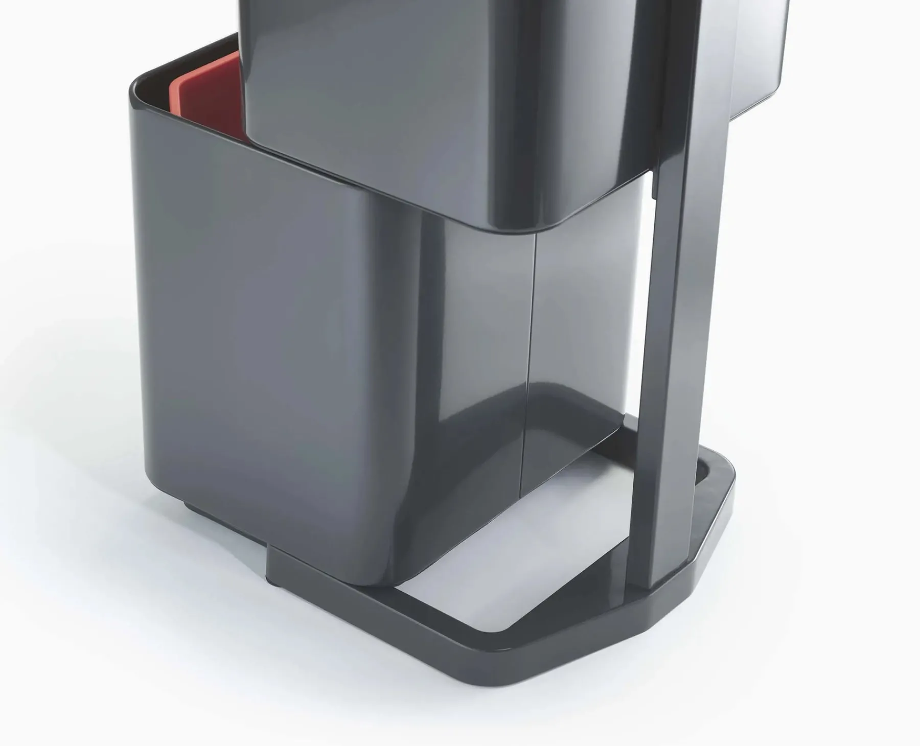 Trash Cans-Joseph Joseph Totem Max 60L Waste & Recycling Bin Gray