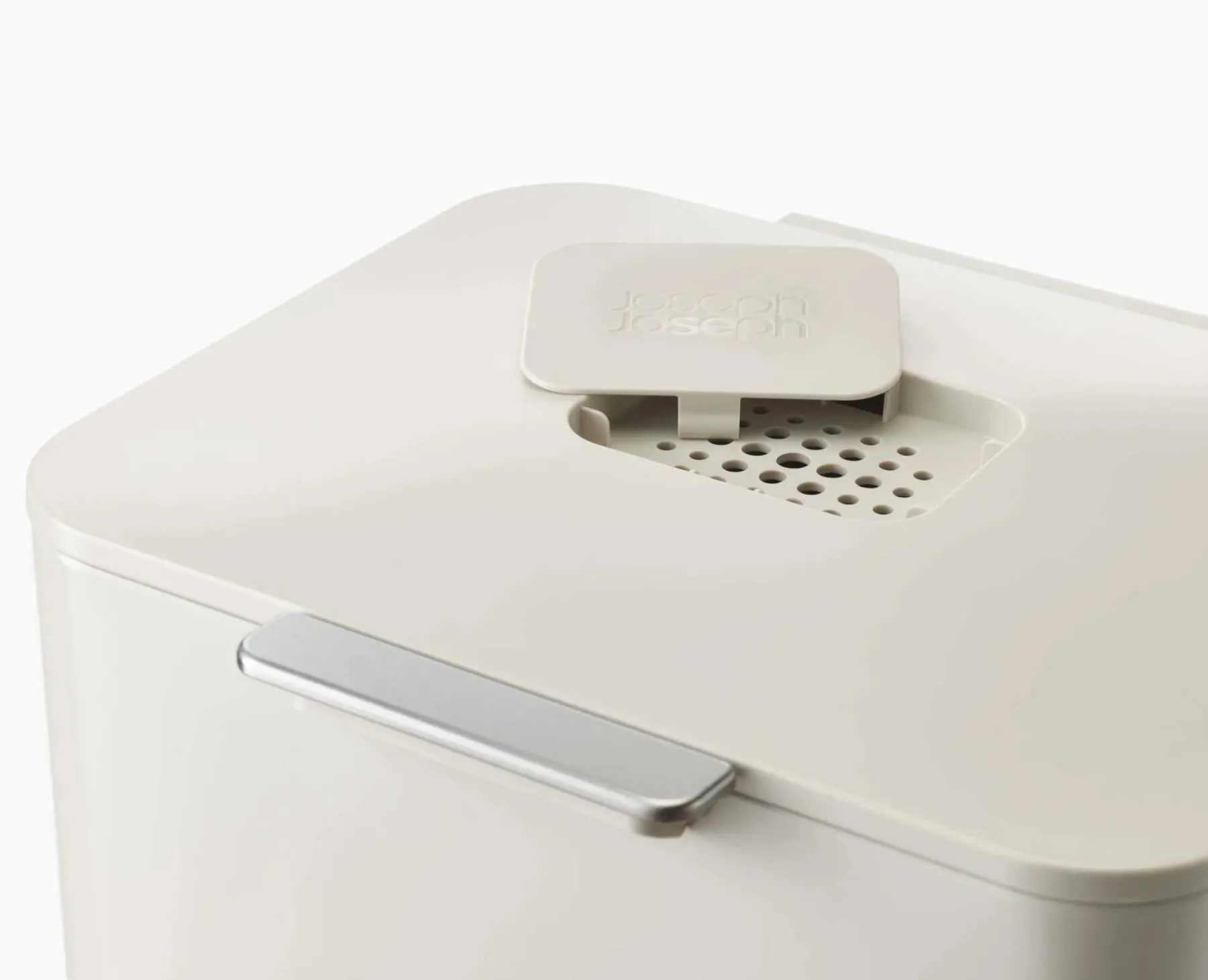 Trash Cans-Joseph Joseph Totem Max 60L Waste & Recycling Bin Stone
