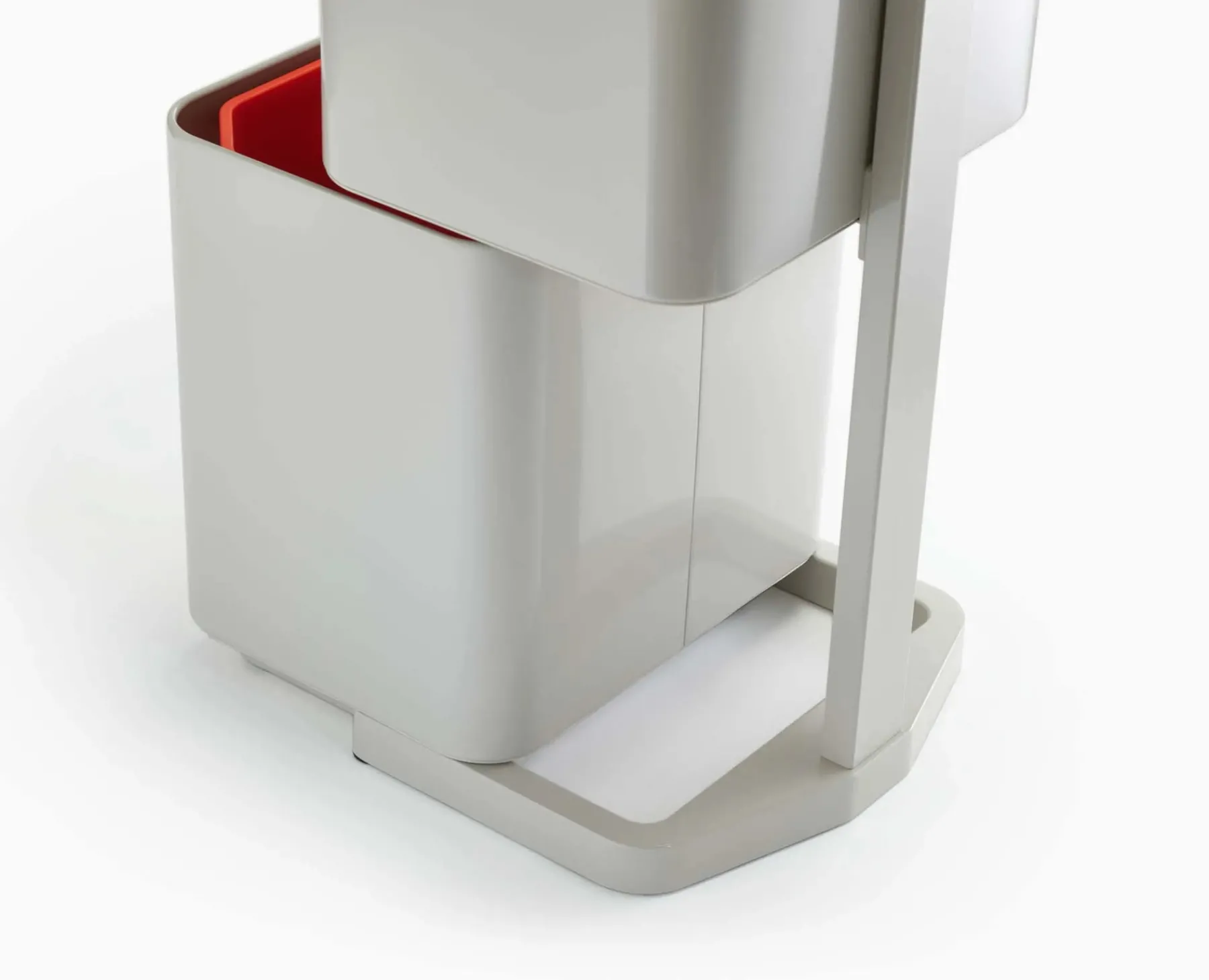 Trash Cans-Joseph Joseph Totem Max 60L Waste & Recycling Bin Stone