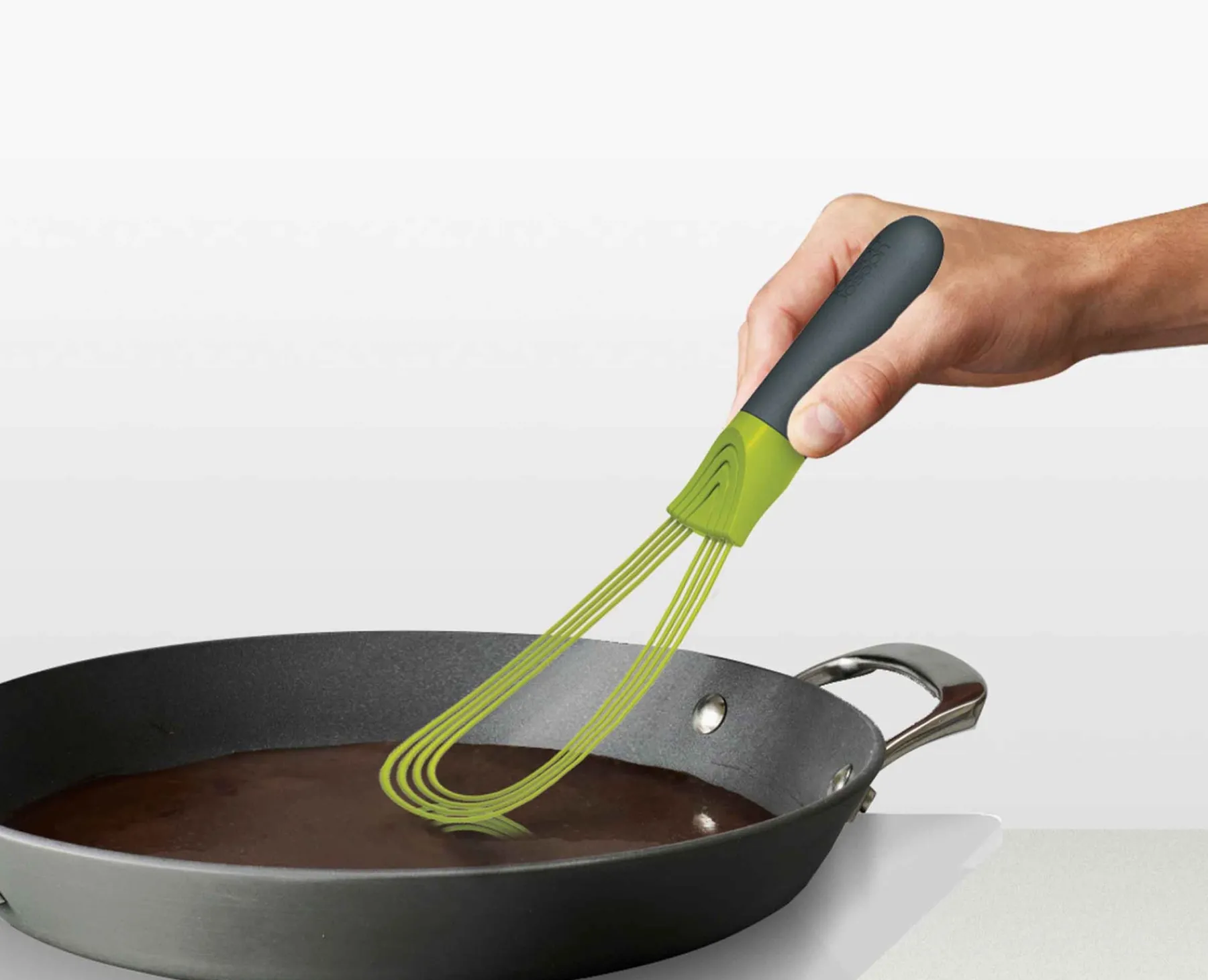 Kitchen Utensils & Gadgets-Joseph Joseph Twist™ 2-in-1 Whisk Green