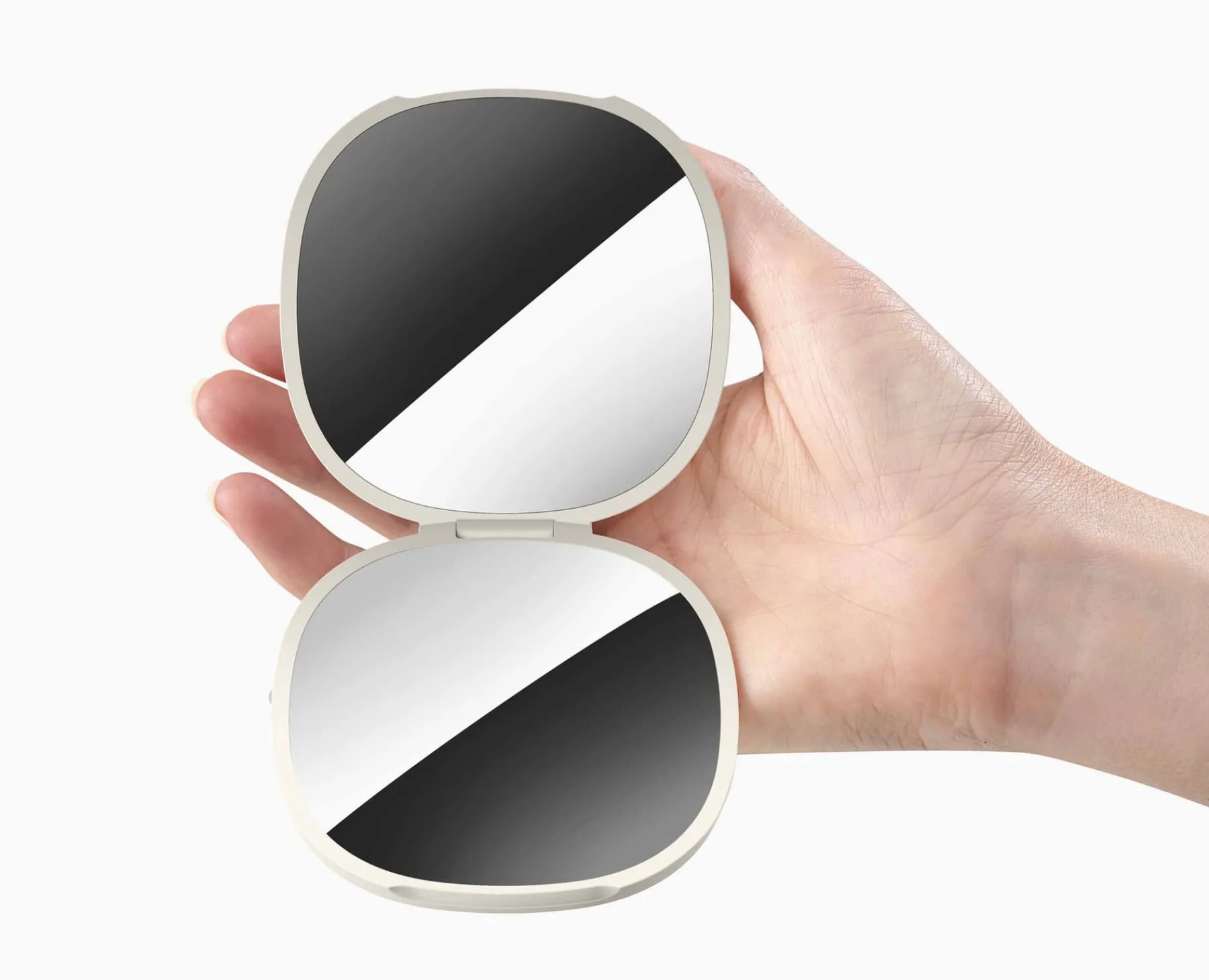 Make-Up Organizers | Make-Up Storage-Joseph Joseph Viva 2-in-1 Compact Magnifying Mirror Shell