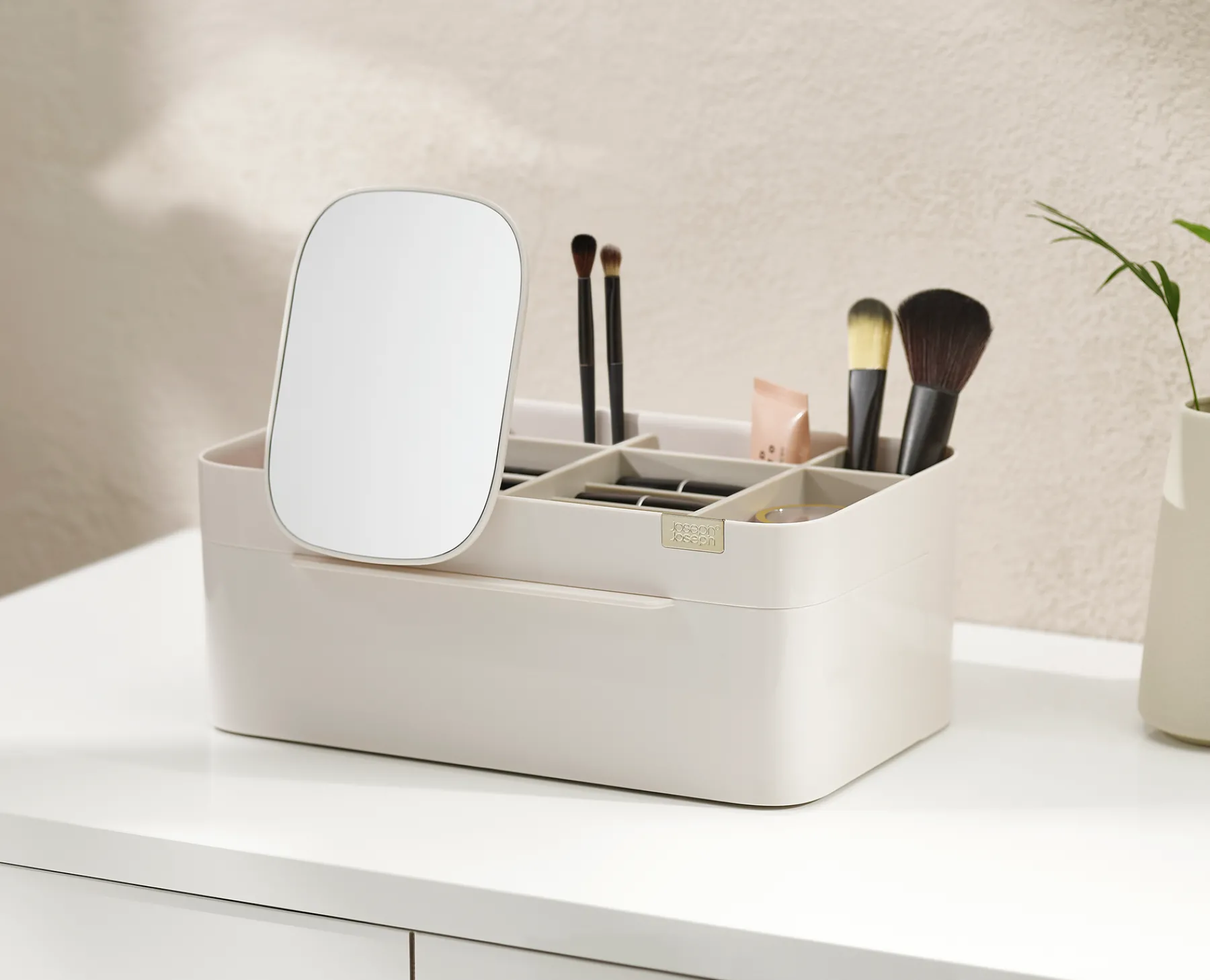 Make-Up Organizers | Make-Up Storage-Joseph Joseph Viva Large Cosmetic Organizer with Removable Mirror Shell