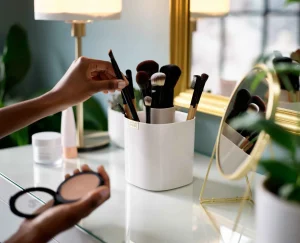 Make-Up Organizers | Make-Up Storage-Joseph Joseph Viva Makeup Brush Pot Shell