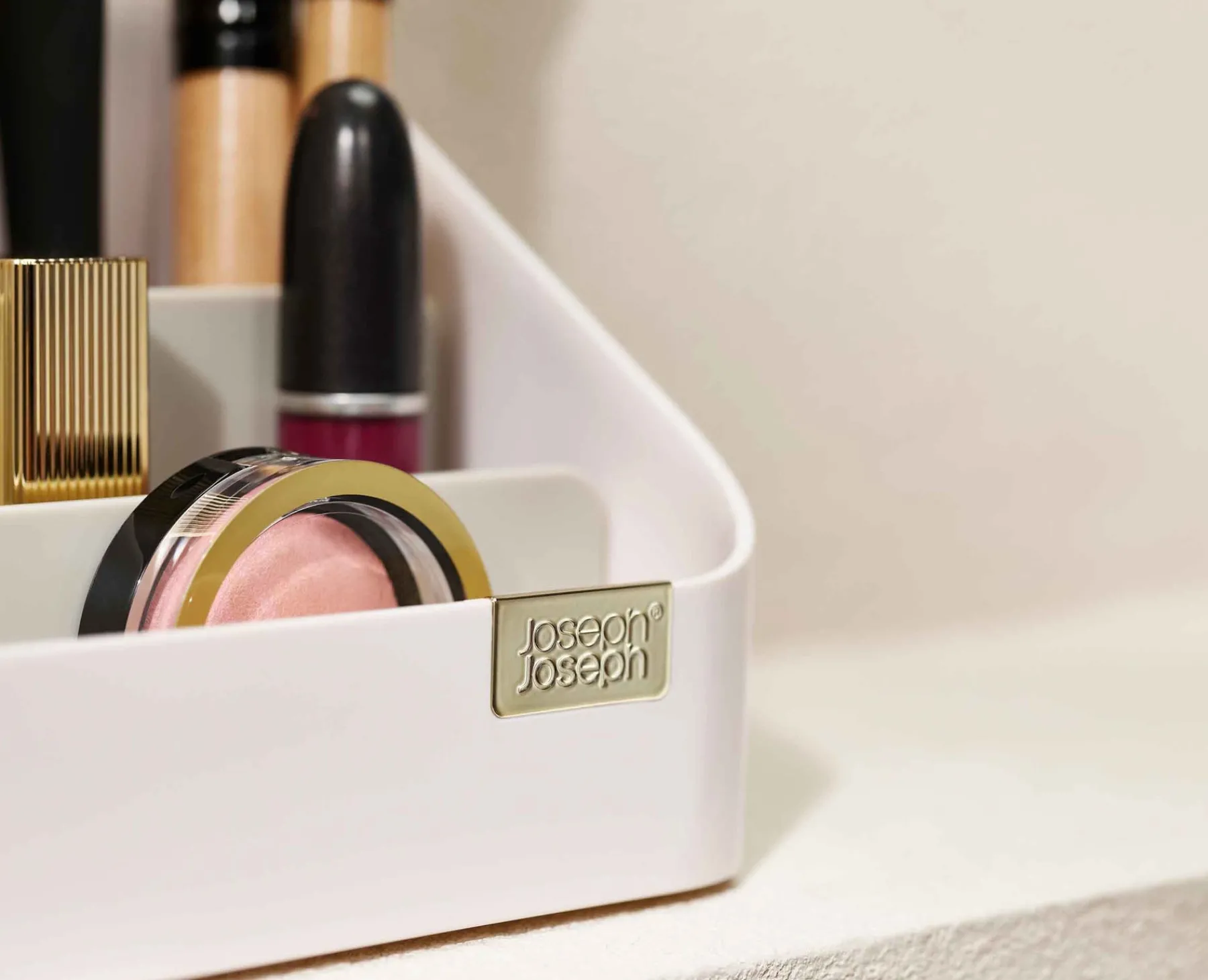 Make-Up Organizers | Make-Up Storage-Joseph Joseph Viva Tiered Cosmetic Organizer Shell