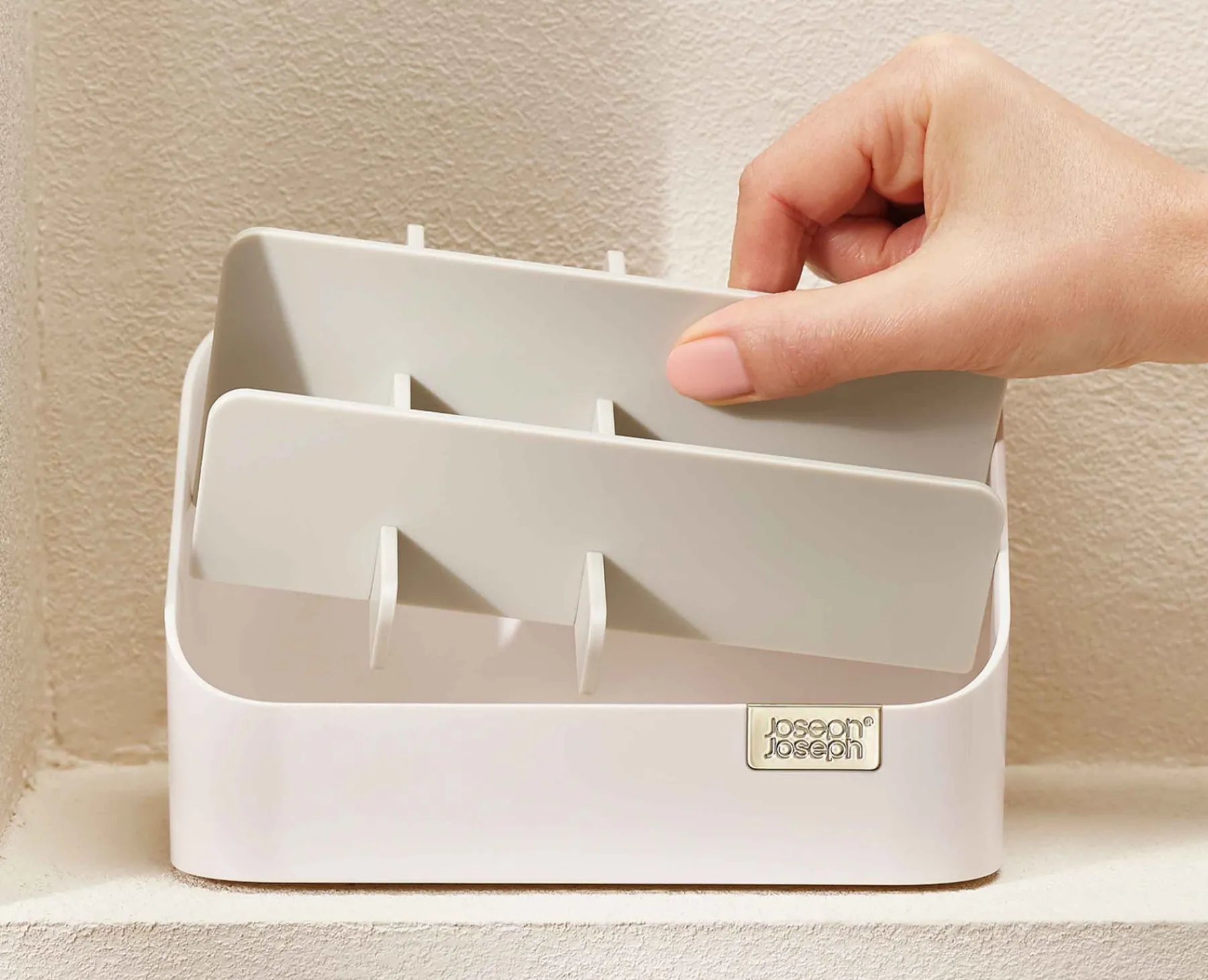 Make-Up Organizers | Make-Up Storage-Joseph Joseph Viva Tiered Cosmetic Organizer Shell